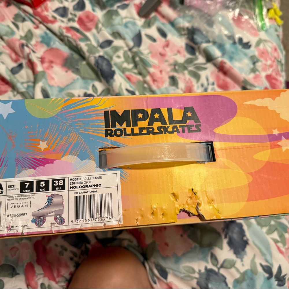 Holographic Roller Skates